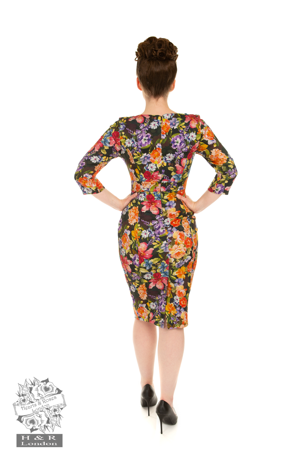 Sarah Floral Wiggle Dress